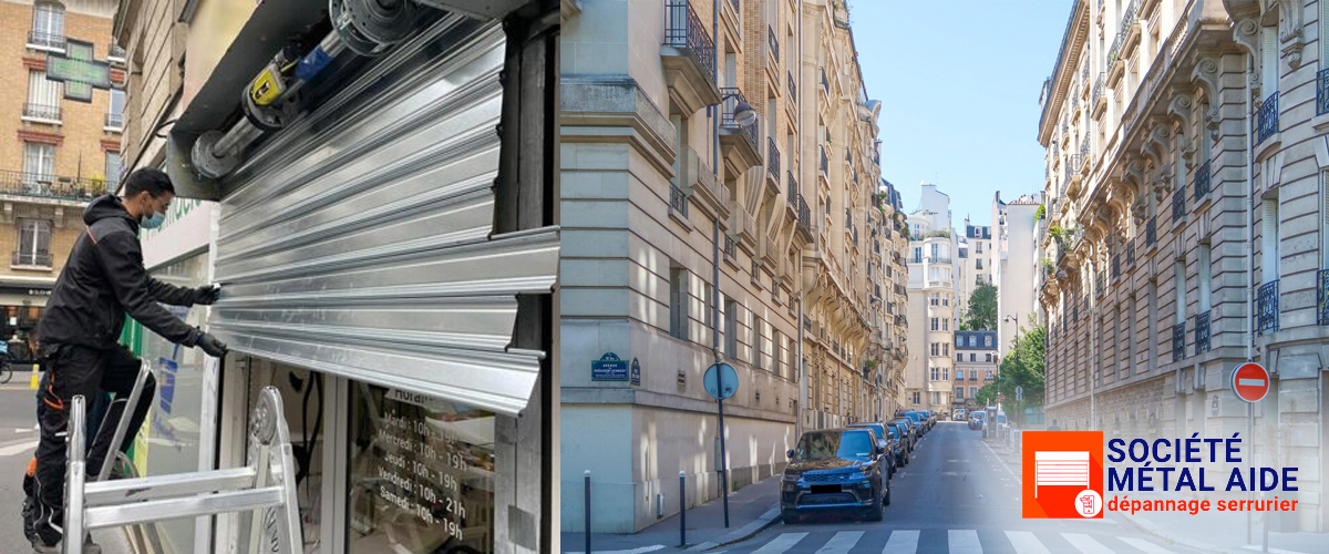 Déblocage Rideaux métalliques Paris 16 (75016)
