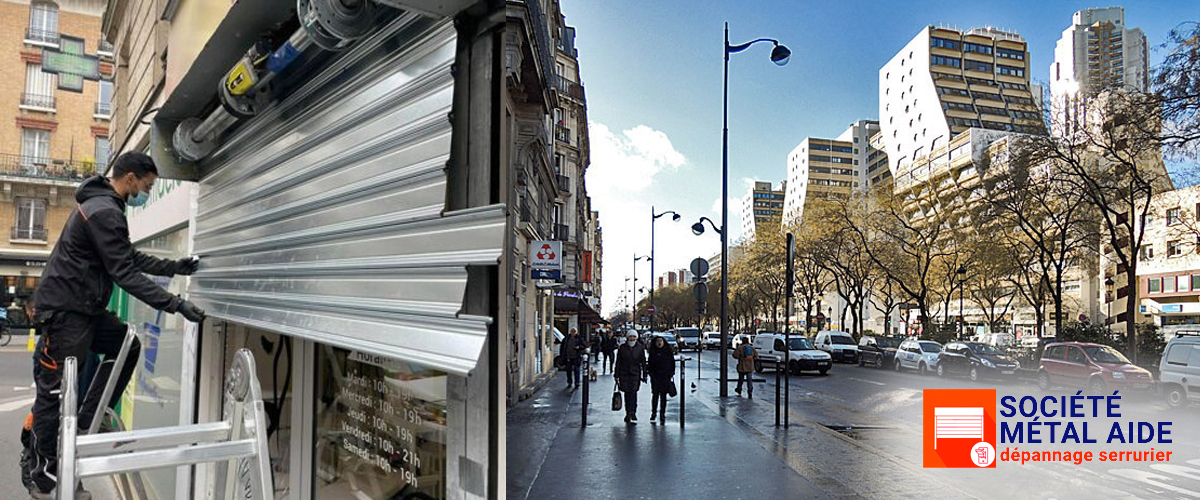 Déblocage Rideaux métalliques Paris 19 (75019)