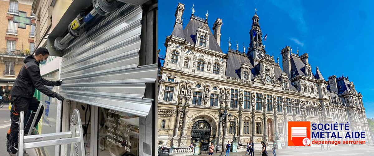 Déblocage Rideaux métalliques Paris 4 (75004)