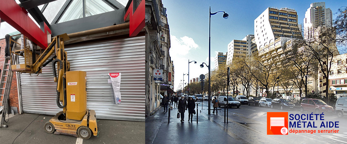 Installation Rideaux métalliques Paris 19 (75019)