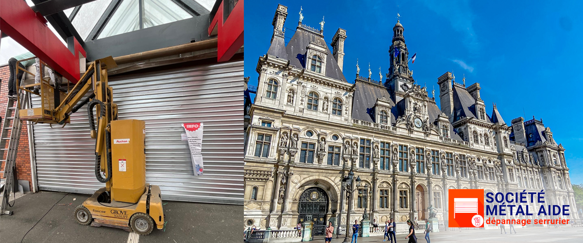 Installation Rideaux métalliques Paris 4 (75004)