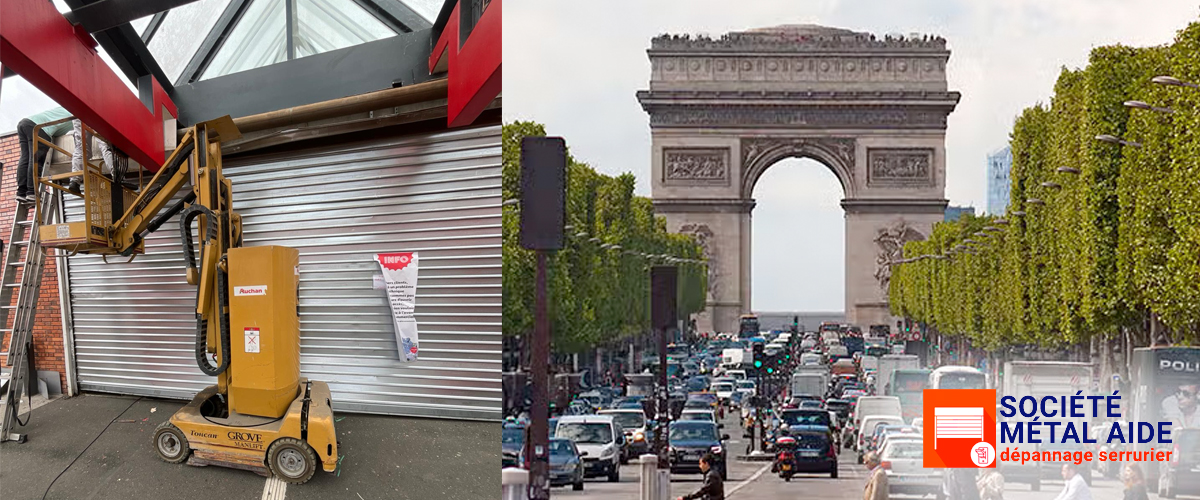 Installation Rideaux métalliques Paris 8 (75008)