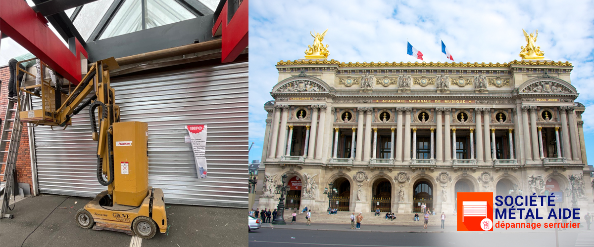 Installation Rideaux métalliques Paris 9 (75009)